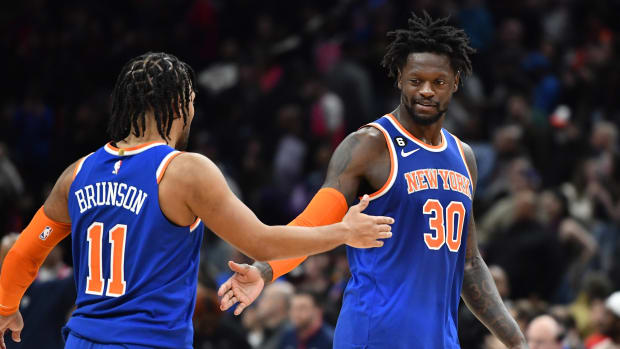 Julius Randle and Jalen Brunson